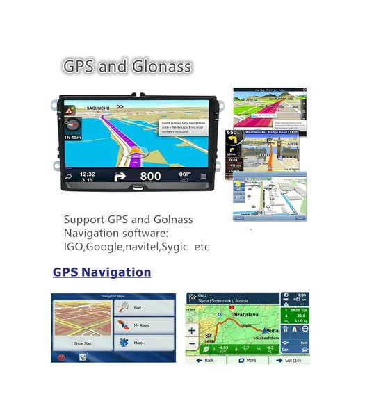 MP5 player navigatie gps auto Volkswagen pasat b6,