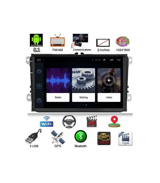 MP5 player navigatie gps auto Volkswagen pasat b6,